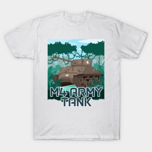 M4 Sherman Battle Tank Military Armed Forces Novelty Gift T-Shirt